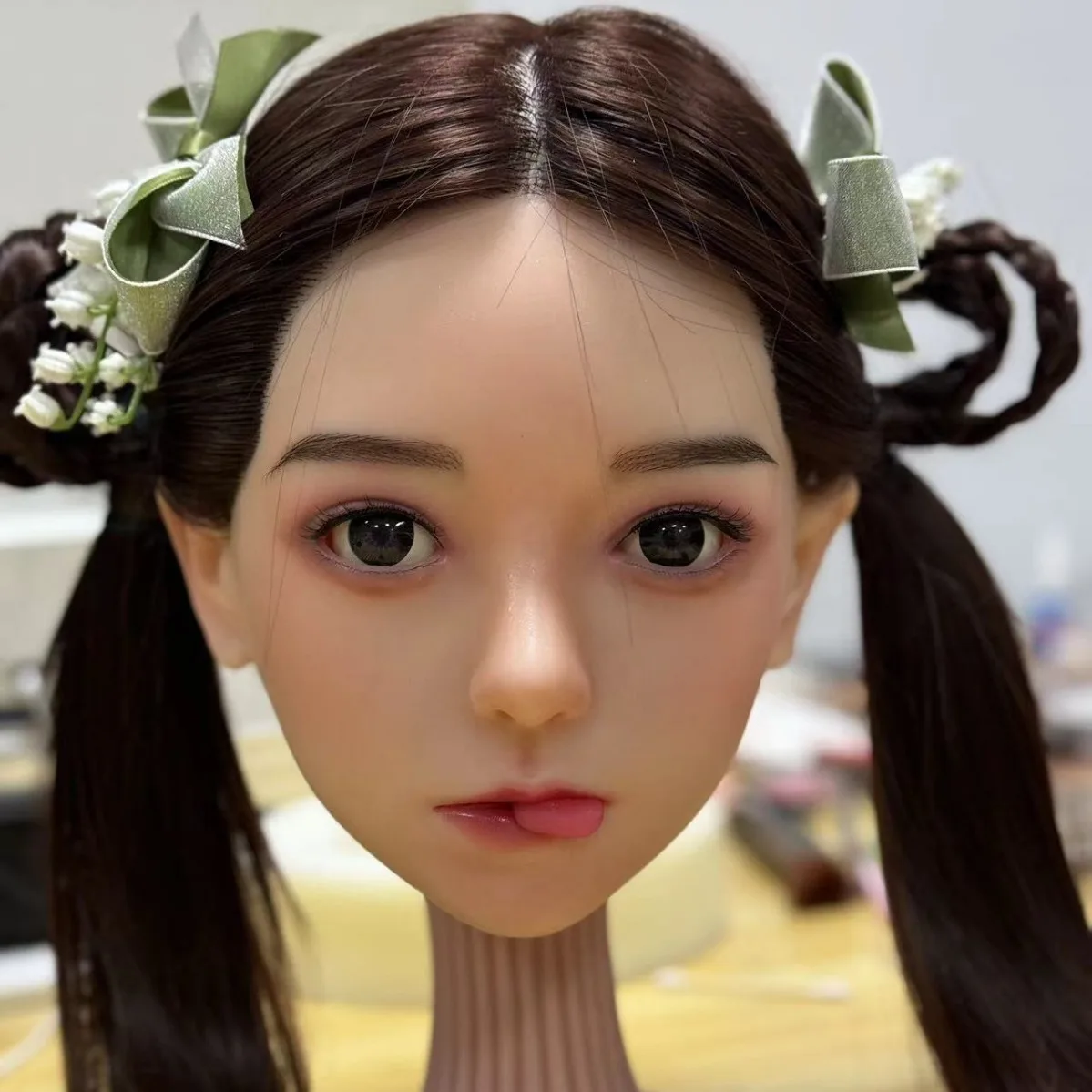 

Simulation of Oral Jaw Bone 3S Grade Makeup Silicone Head Carving Hair Transplant Heads Silicone Dolls Single Head