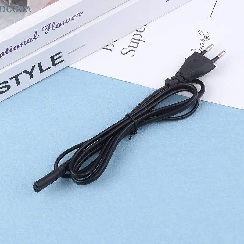 1Pc EU Power Cord EU AC Power Cable Figure 8 C7 To Euro Eu 2Pin AC Plug Power Cable Cord For PS4 XBOX PS5 Power Cord