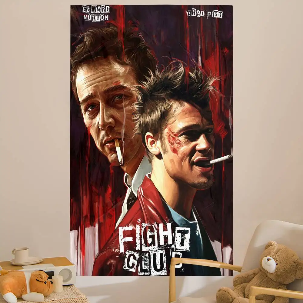 Good Movie F-Fight Club DIY Wall Tapestry for Living Room Home Dorm Decor Wall Art Decor