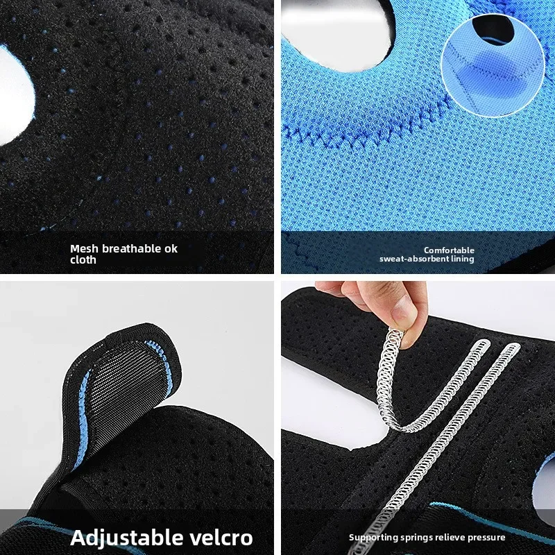 Outdoor sports compression straps basketball running mountain climbing cold feeling silicone knee pads