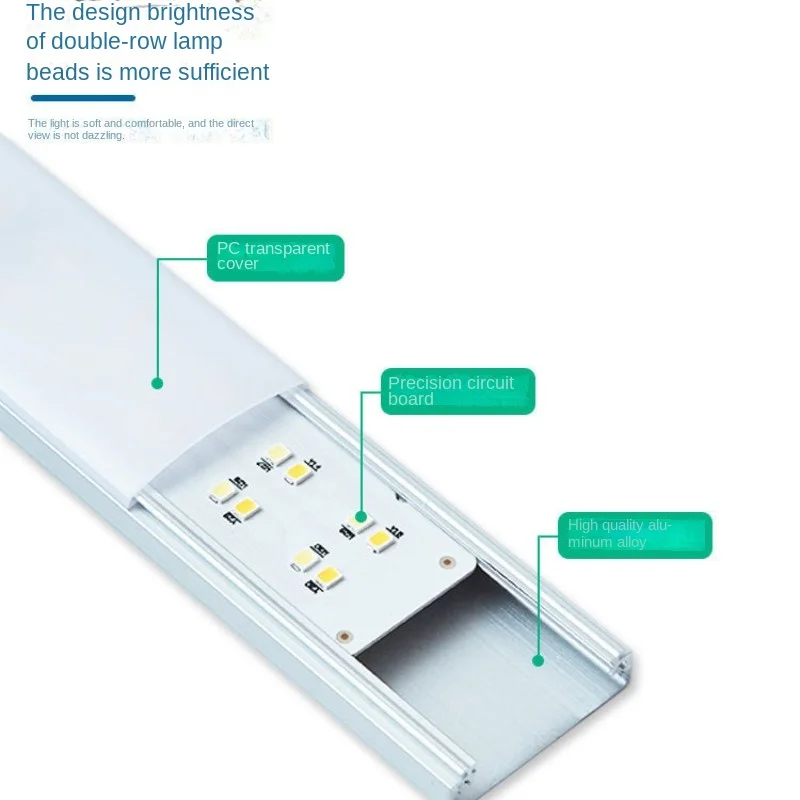 Lampu induksi tubuh manusia 3 warna isi ulang, lampu malam, lampu kabinet lemari dengan perekat magnetik pintar