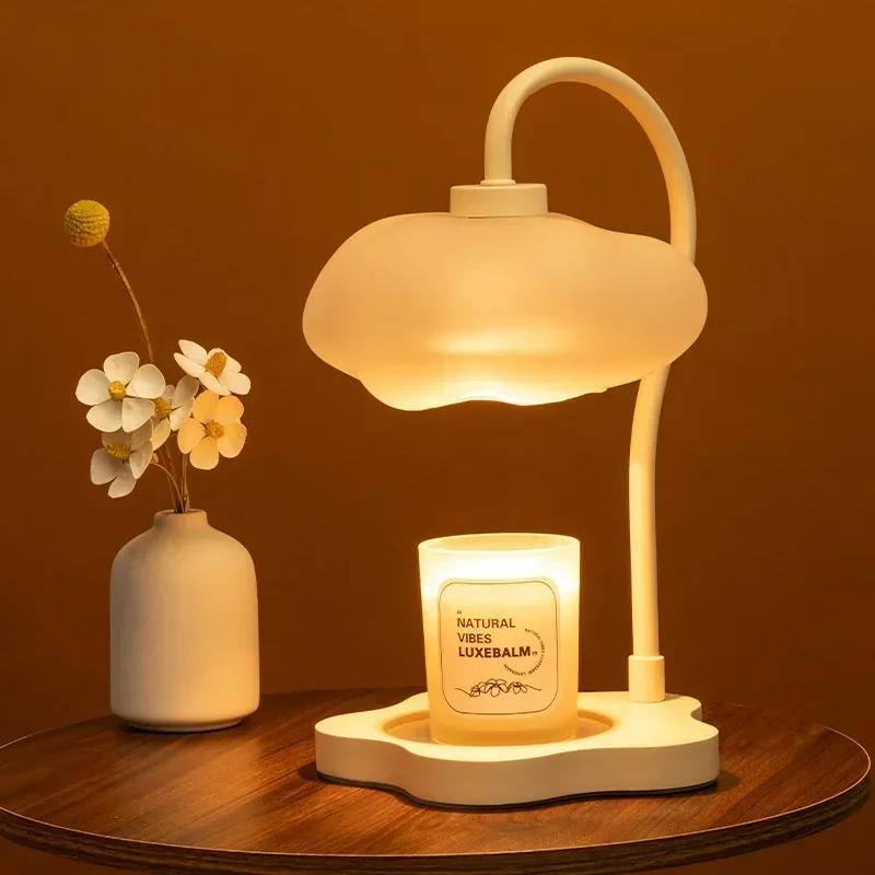 

Creative Cloud-Shaped Wax Melt Lamp with Timer Aromatherapy Night Light, Scented Candle Warmer, Stylish Desk Table Lamp