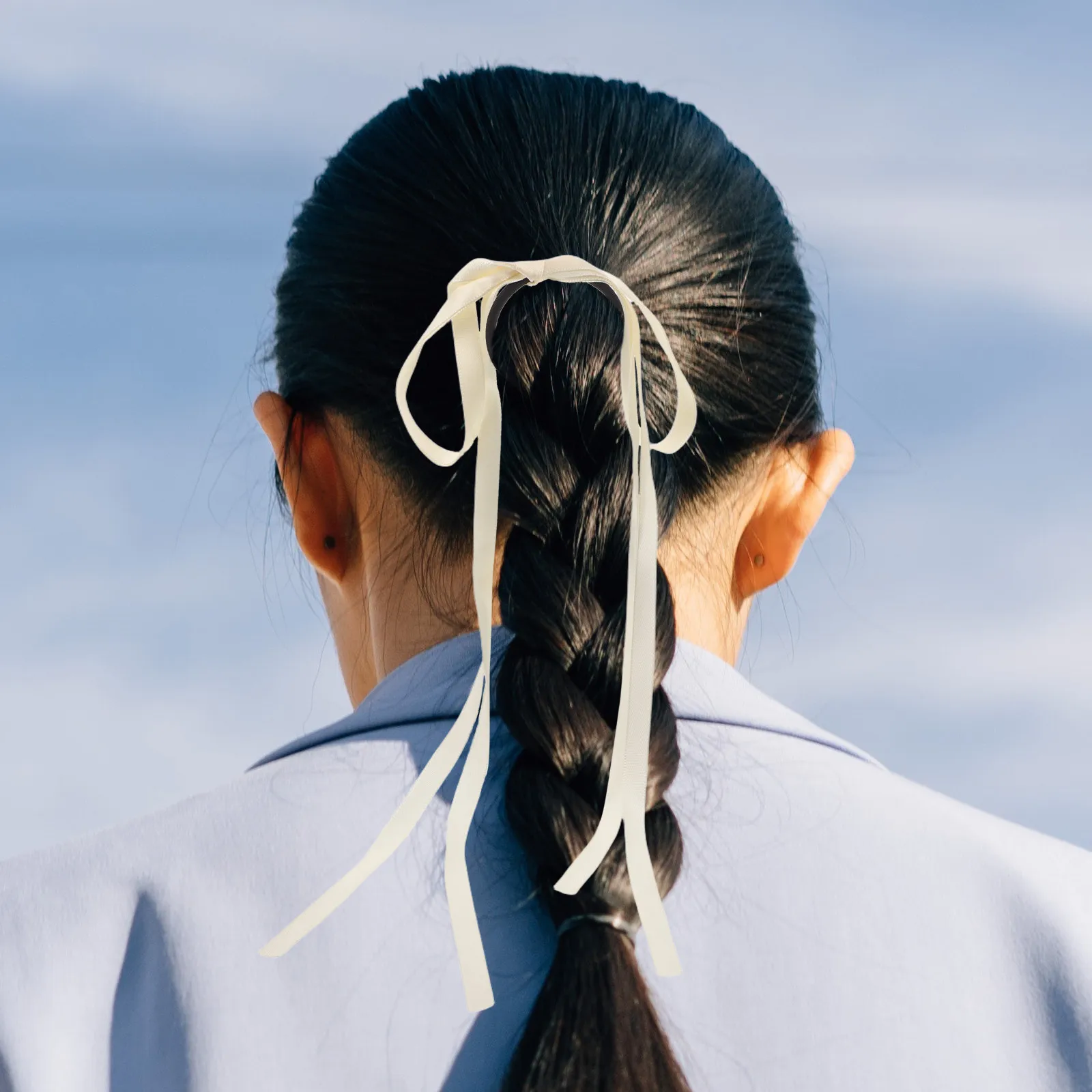 

Elastic Hair Tie with Bowknot for Women Girls Lightweight Portable Stretchable Hair Band for Ponytail Braiding Headband Multi