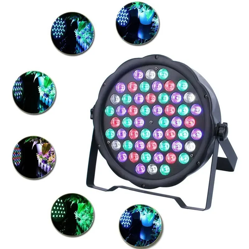 guangzhou pincheng LED mini plastic flat par 54pcs*3W RGB 3in1 waterproof LED par light for stage wedding