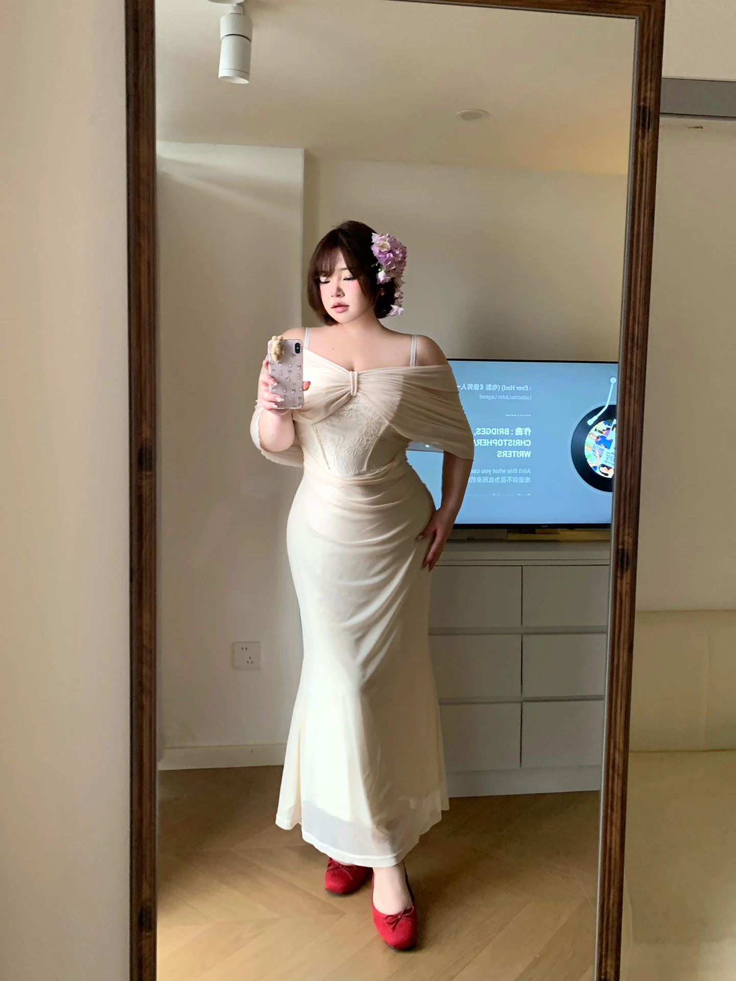 

Французское приталенное платье-русалка Lollipop Light Ceremony с двусторонними бретелями, низкой талией, из полиэфирного волокна, длинная юбка