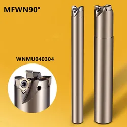 MFWN MFWN90 MFWN WNMU040304 WNMU040308 Series High Quality Fast Feed Carbide Milling Inserts Stainless Steel Milling Cutters