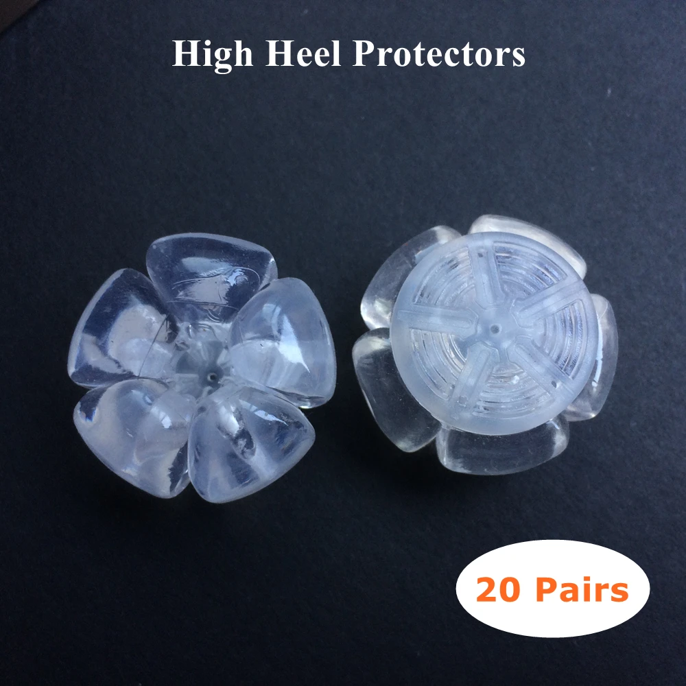 20 Pairs/lot High Heel Protectors Heel Caps for Walking on Grass or Uneven Floor Perfect for Wedding Events and Formal Occasions