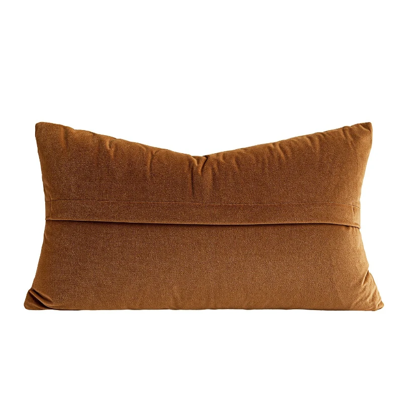 30X50CM Orange Woven Throw Pillow Cover French Luxury Stamping Waist Cushion Cover Decor Home Decorative Pillowcase