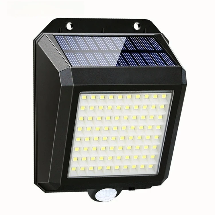 80LED Solar Wall Light Human Body Induction Household Outdoor Waterproof and Bright LED Garden Light