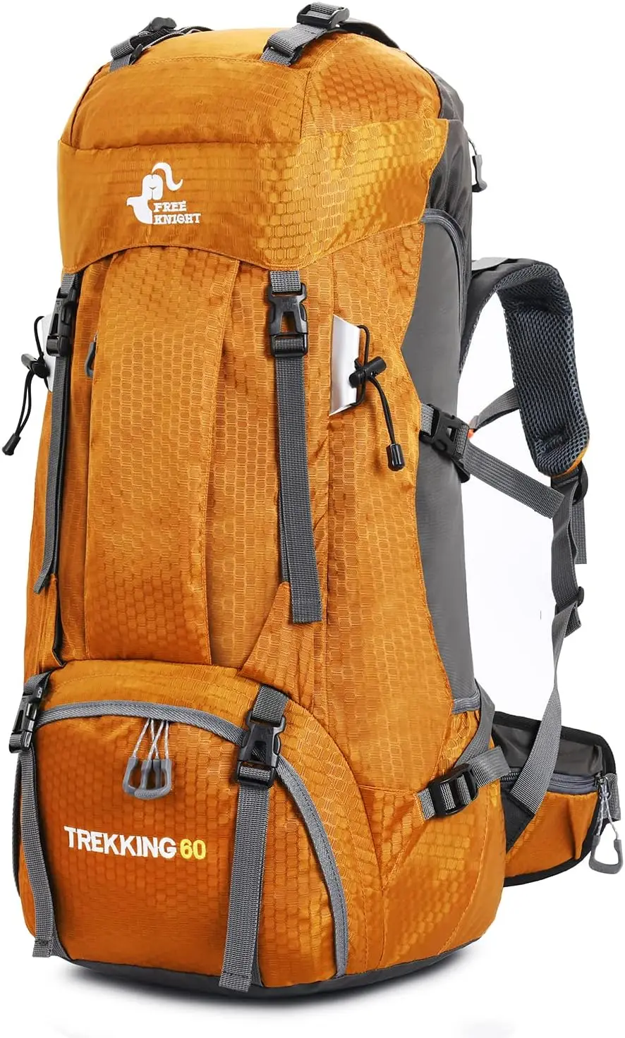 

60L Waterproof Hiking Camping Backpack with Rain Cover, Large Outdoor Sport Travel Daypack Rucksack for Climbing
