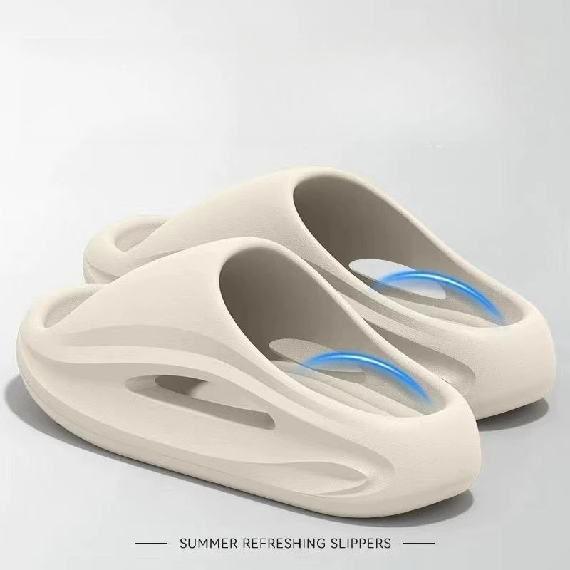 Couple Summer Slippers Indoor Home Bathroom Anti-Slip Thick Sole Quiet Deodorant Support Bath Shoes for Men And Women