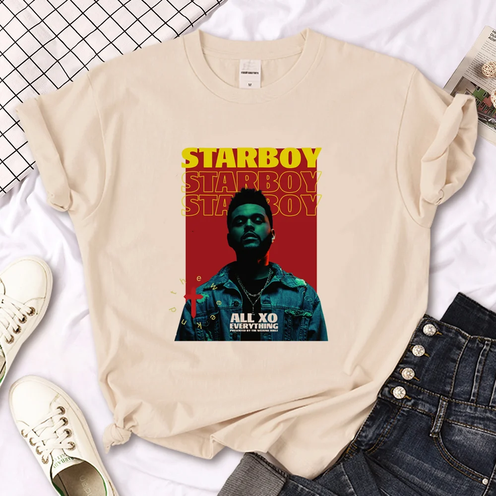 the Weeknd t shirt men anime designer Japanese top male anime funny y2k clothes