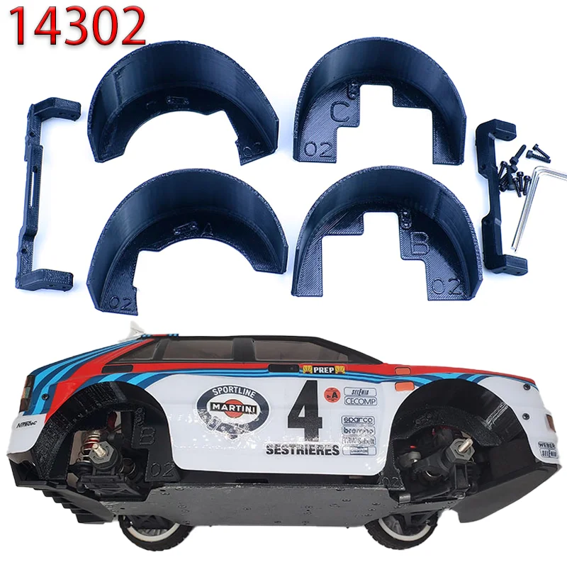 3D Printing Front and Rear Fenders Mudguard for 1/14 MJXRC 14302 Remote Control Car Off-road High Speed RC Cars Truck
