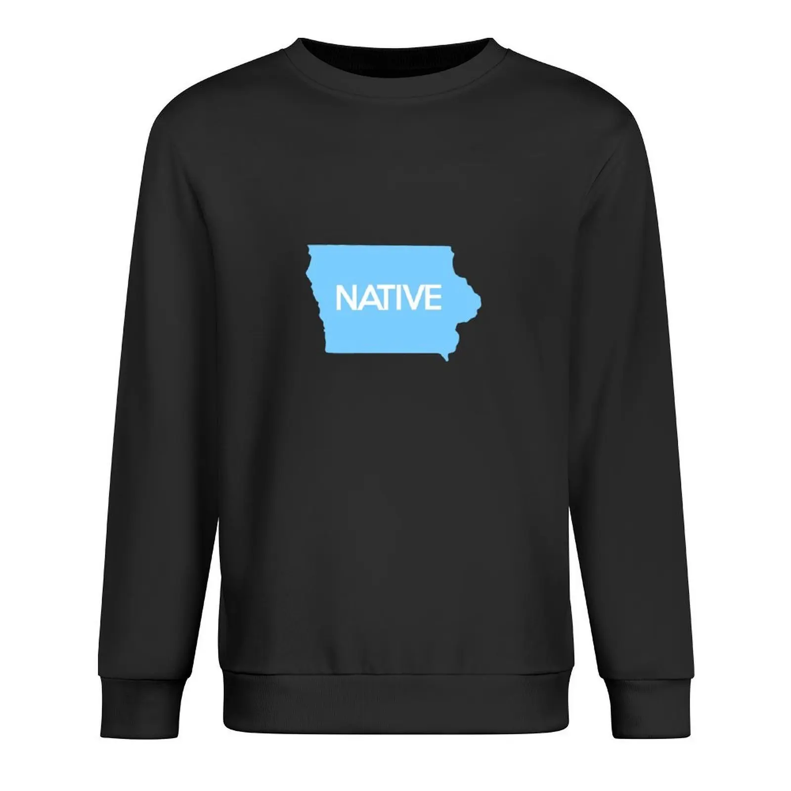 

Iowa Native IA Blue Pullover mens clothing men's clothes blouse men's winter sweater new sweatshirt