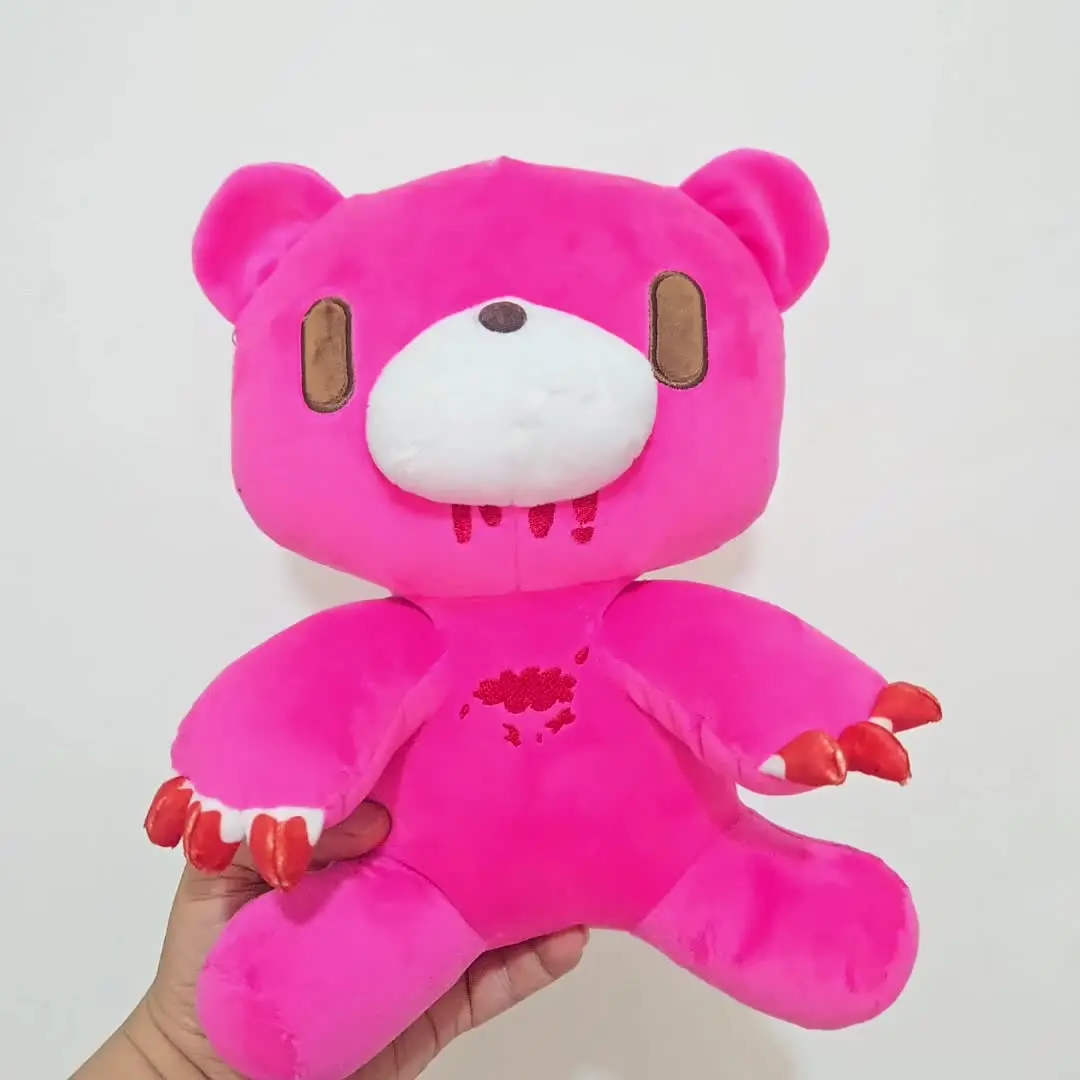 25 センチメートルグルーミーベアぬいぐるみ血に飢えたピンククマ