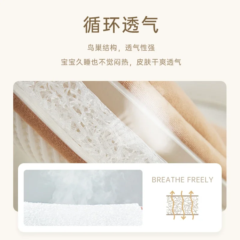 Portable Travel Cotton Sleeping Rocking Bed in Turkey Nest Baby Lounger Skin Soft Mosquito Net Breathable Baby Lounger Nest
