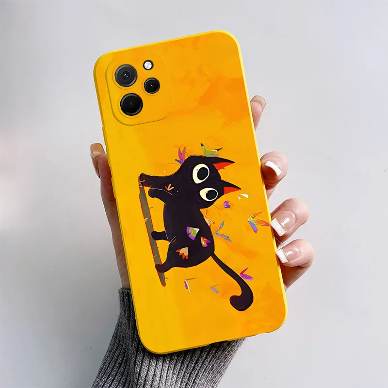 For Huawei nova Y61 Case Huawei nova Y61 Cover EVE-LX9N EVE-LX3 Phone case Cute Cat Cartoon Puppy Dog Soft Shockproof Back Cover