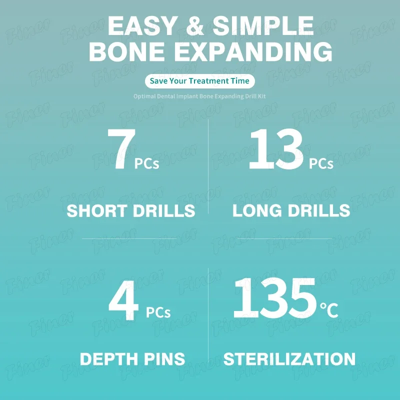 24 pcs Osseodensification Burs Kit Dental Implant Drills for Osteotomy Expansion Preparasion Ridge Expansion Implantology