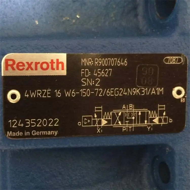 YYHC REXROTH valve 4WRTE 4WRPE 4WRKE 4WRLE 4WSE 4WRDE 4WRZE 4WRZ25EA325-70/6EG24N9EK4/D3M hydraulic proportional valve