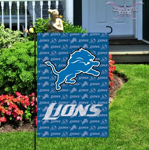 Detroit Lions garden flag double sided 12