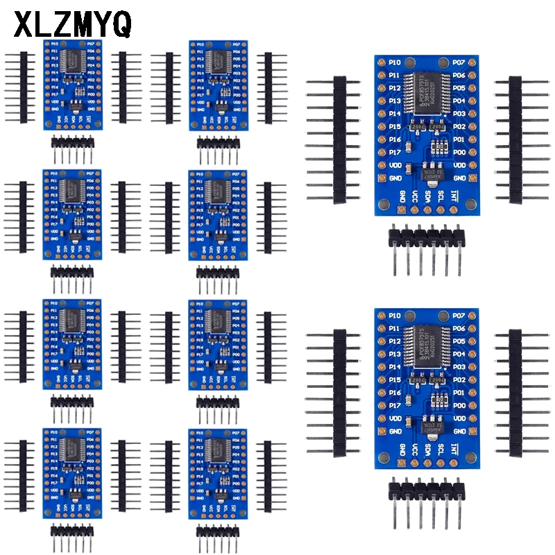 10pcs PCF8575 Expansion IO Port Expander Board DC 2.5-5.5V I2C Communication Control 16 IO Ports for Arduino DIY Electronic