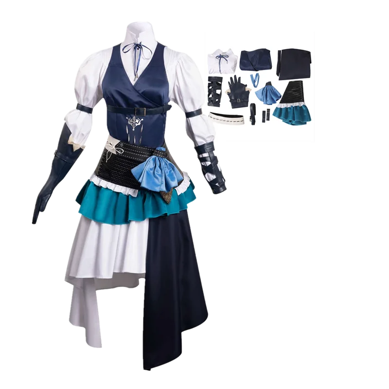 

Jill Warrick Cosplay Fantasy XVI Costume FF16 Women Vest Shirt Skirt Outfits Halloween Carnival Party Disguise Suit