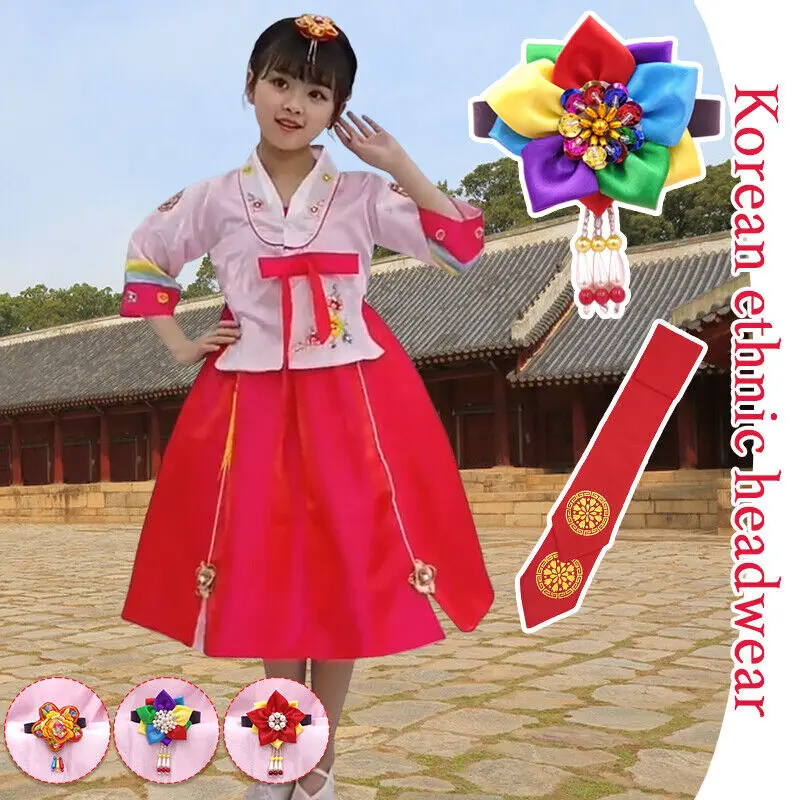 Korea Traditional Hair Hoop Girls Kids Classical Performance Hair Hoop Headwear Hanbok Accessories Hair Ornaments Hairbands