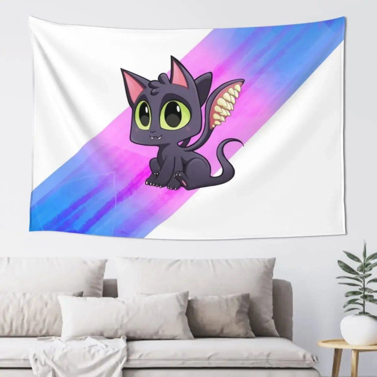 Baby Displacer Beast - Cute D&D Adventures Tapestry Home Decoration Accessories Wall Carpet Wall Mural Tapestry