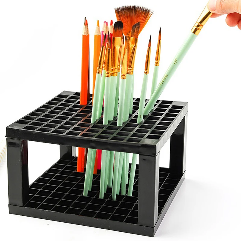 Makeup Brushes Storage 96 Hole Large-Capacity Cosmetic Brush Holder Air-Dry Stand Rack Makeup Brush Organizer Makeup Tools