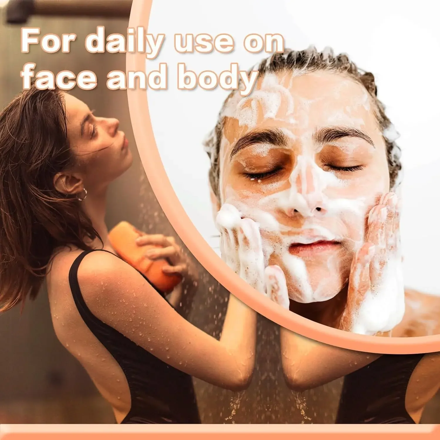 صابون كوجيك حمض الزنجبيل الكركم المصنوع يدويًا لتبييض البشرة وتنظيفها العناية بالحمام الطازج وغير الدهني #3