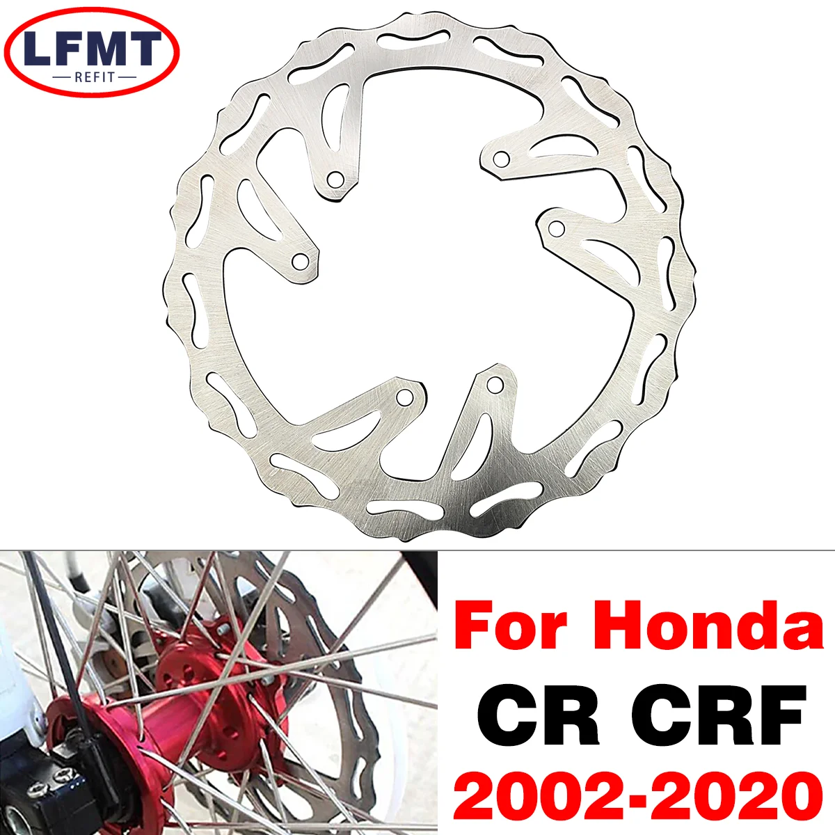 

Motorcycle Steel Brake Disc Front Rear 240mm Brake Flange For Honda CR250 CRF125 250R 250X 450R 450X 250RX 450RX CR125 1995-2020