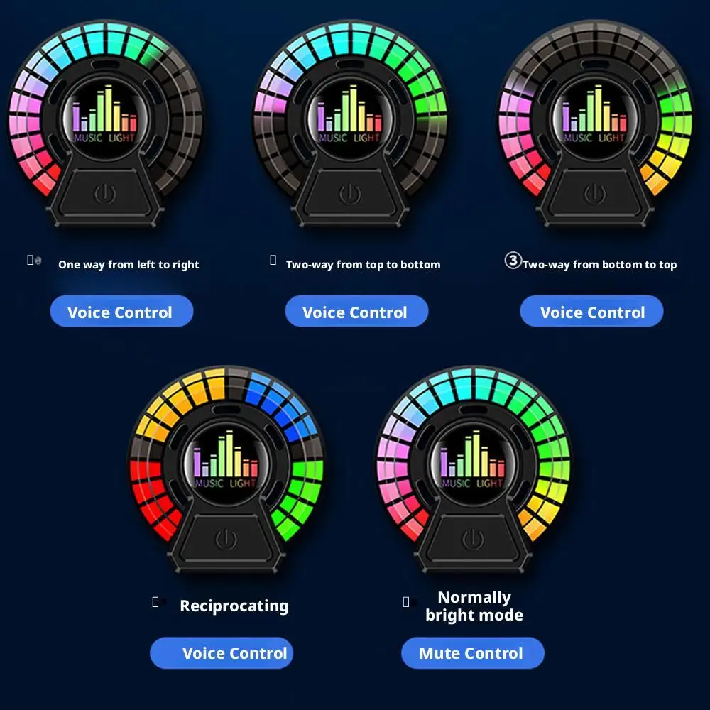 Car Vent Fragrance Diffuser with RGB Ambient Light Music Rhythm Sync Voice Control Air Freshener Decor Universal Fit