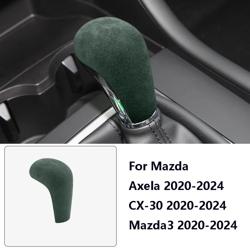 Auto Pookknop Cover Hendel Stok Hoofd Accessoires Auto Trim Voor Mazda Axela CX-30 Mazda3 2020 2021 2022 2023 2024