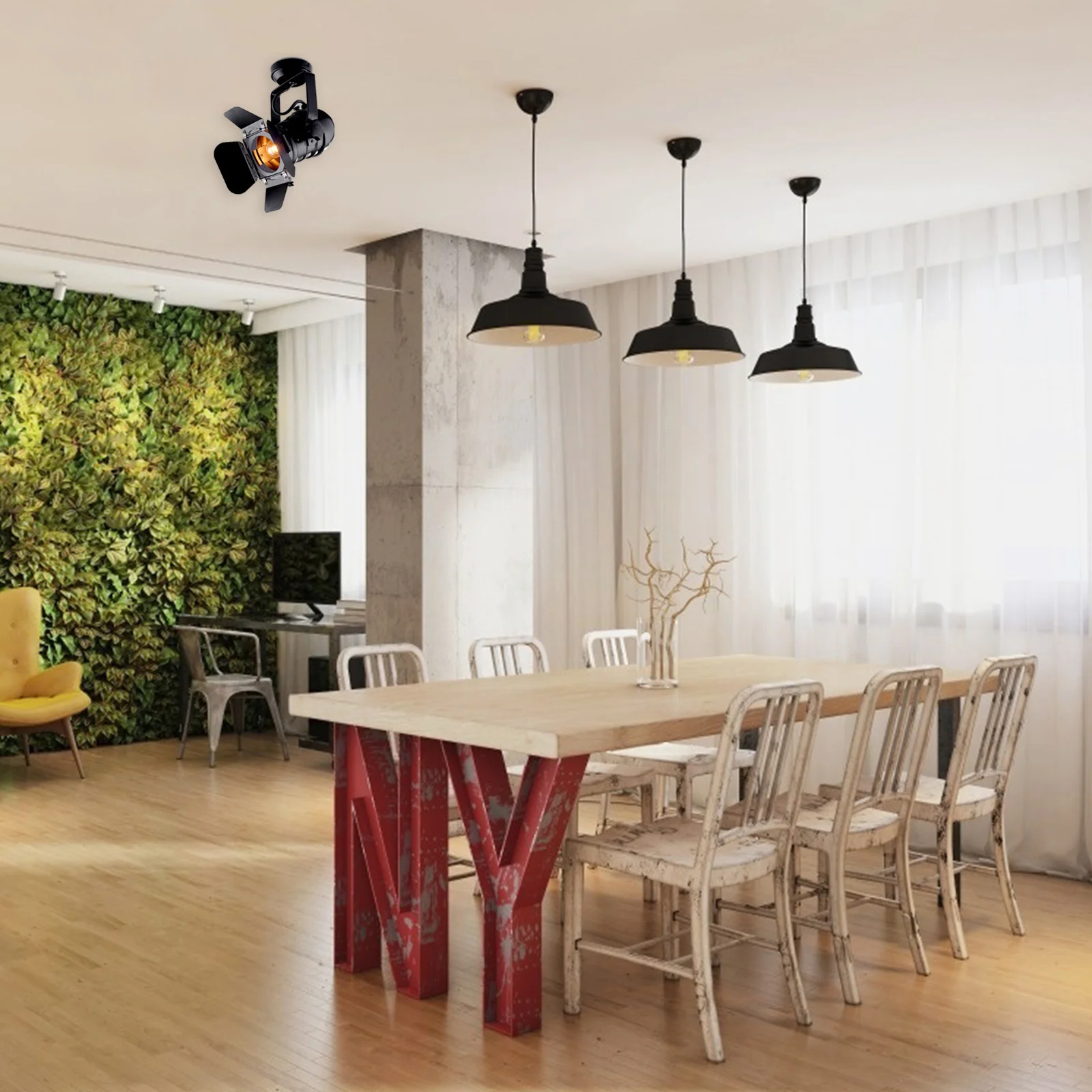 

Led Spotlight Lamp Indoor Use Ceiling Light Track Spot Lighting Decorative Home Lamp Multipurpose Safe Durable Material Simple