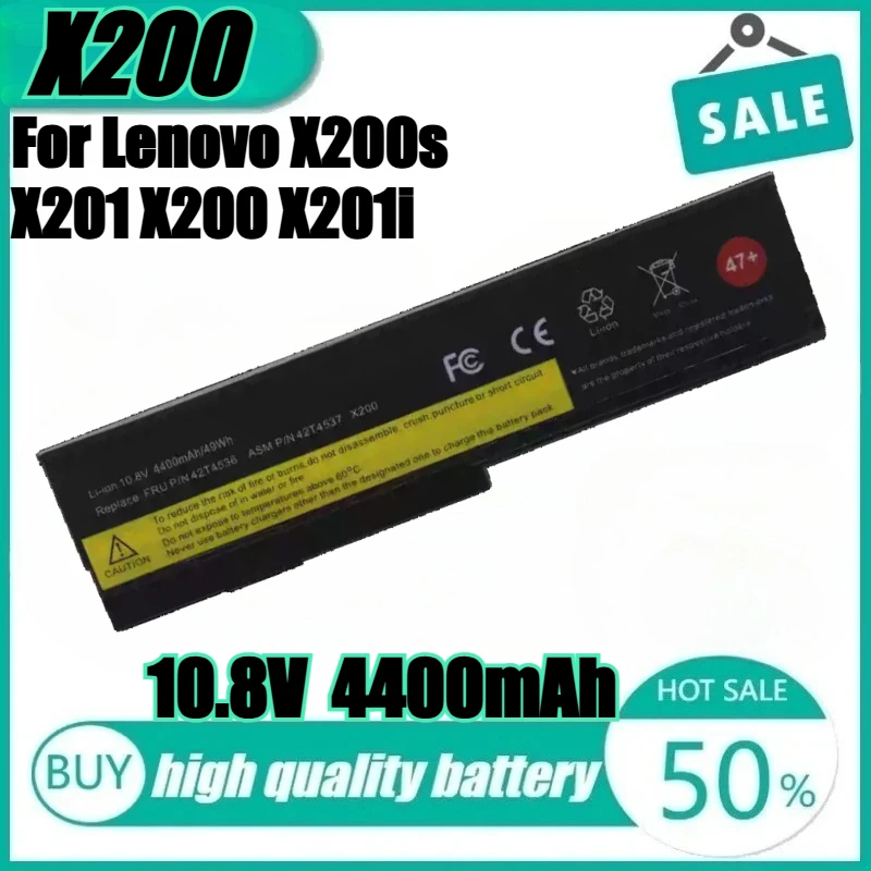 

New X200S Laptop Battery for Lenovo ThinkPad X220 X220i X220S Series 42T4899 42T4900 42T4942 42T4872 42T4865 42T4866