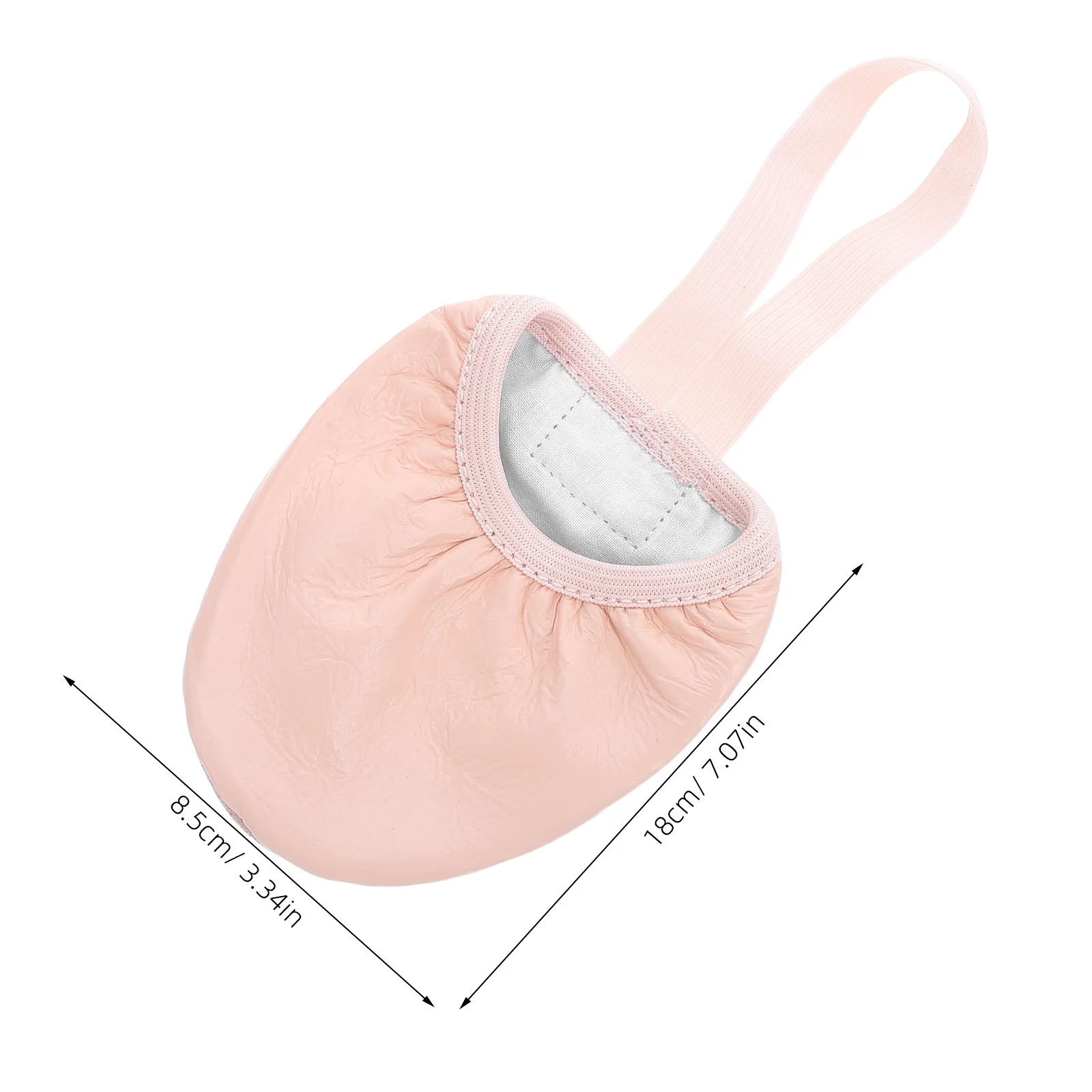 زوج واحد من أحذية الباليه الاحترافية لأصابع القدم للتنفس وغير قابلة للانزلاق، تصميم بسيط سهل الارتداء والخلع