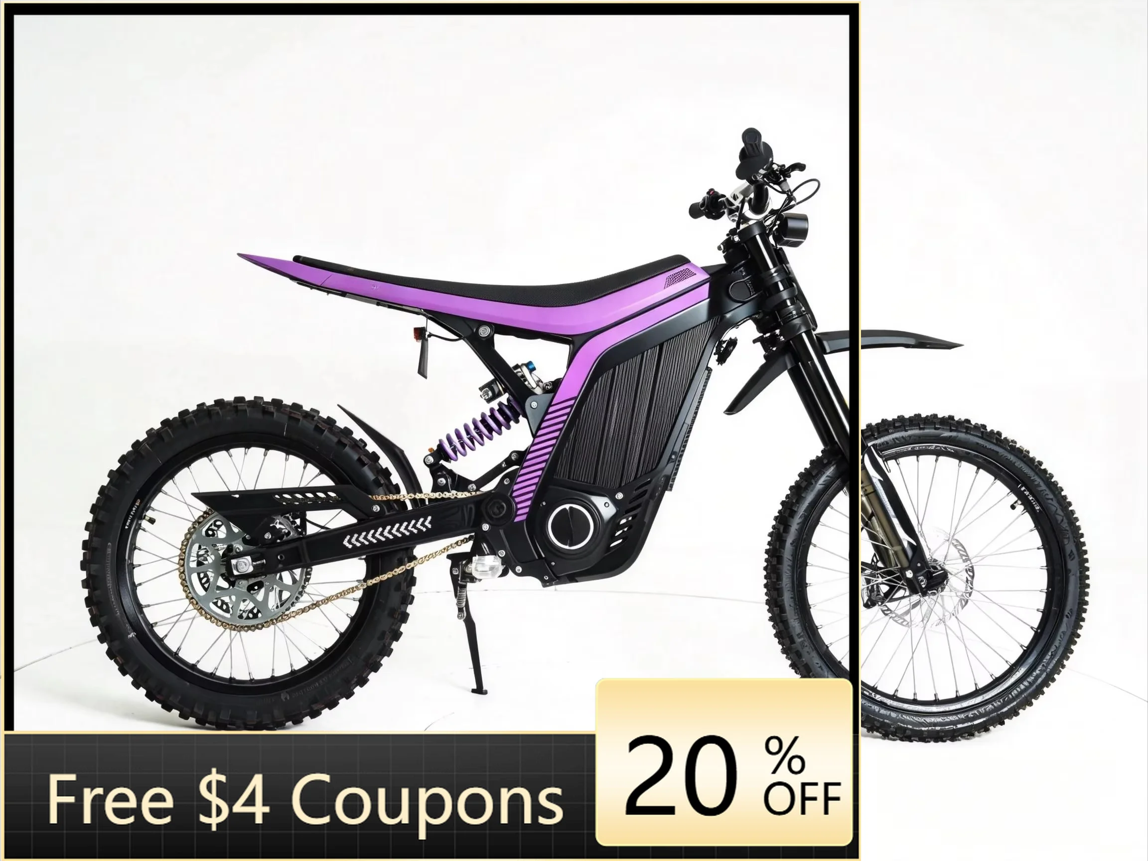 Yzhgb79Bike LYNX 72V adult electric off-road vehicle, 5000W motor, maximum speed 85 km/h, cruising range 120 km, torque 410N.m,