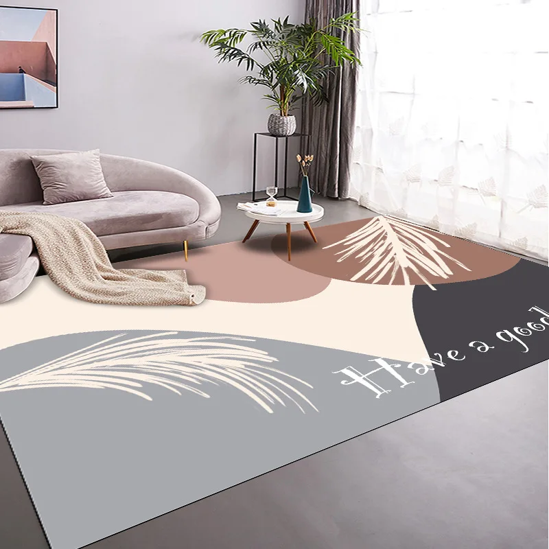 

Household Living Room Anti-skid Carpet Can Be Customized for Modern Style Bedroom Bedside Tatami Large Area Anti-skid Floor Mat