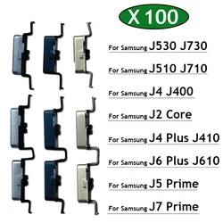 100Pcs, Side Power Key Volume Button For Samsung J2 Core J400  J4 J6 Plus J5 J7 Prime J5 J7 2016 2017 J330 J530 J730 J510 J710