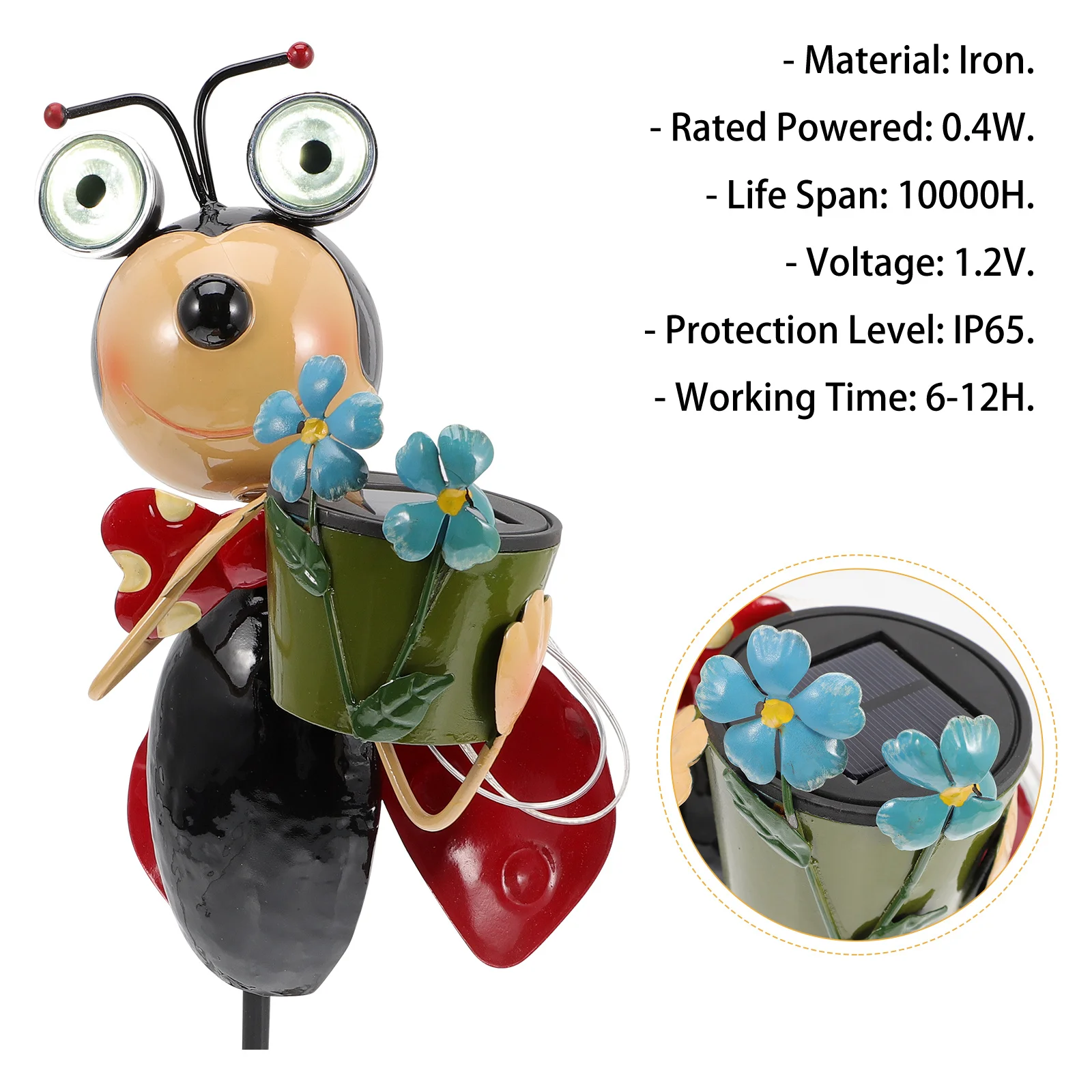 

Solar Garden Lights Outdoor Animal Statue Solar Path Lights Weather Resistant Impact Resistant 6-12 Hours Lighting Easy Install