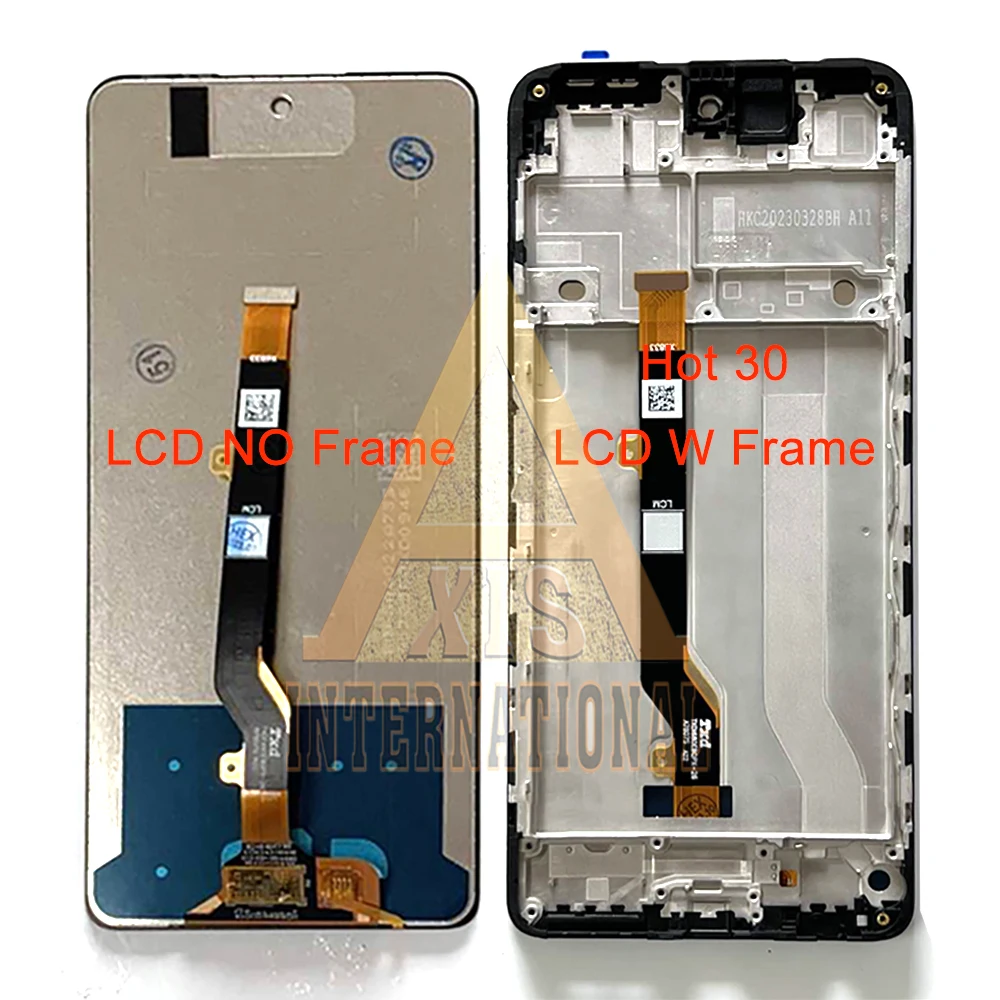 Tested For Infinix Hot30 30i LCD X6831 Display X669 Screen Touch Panel Digitizer For Infinix Hot 30 Play NFC LCD X6835 Frame