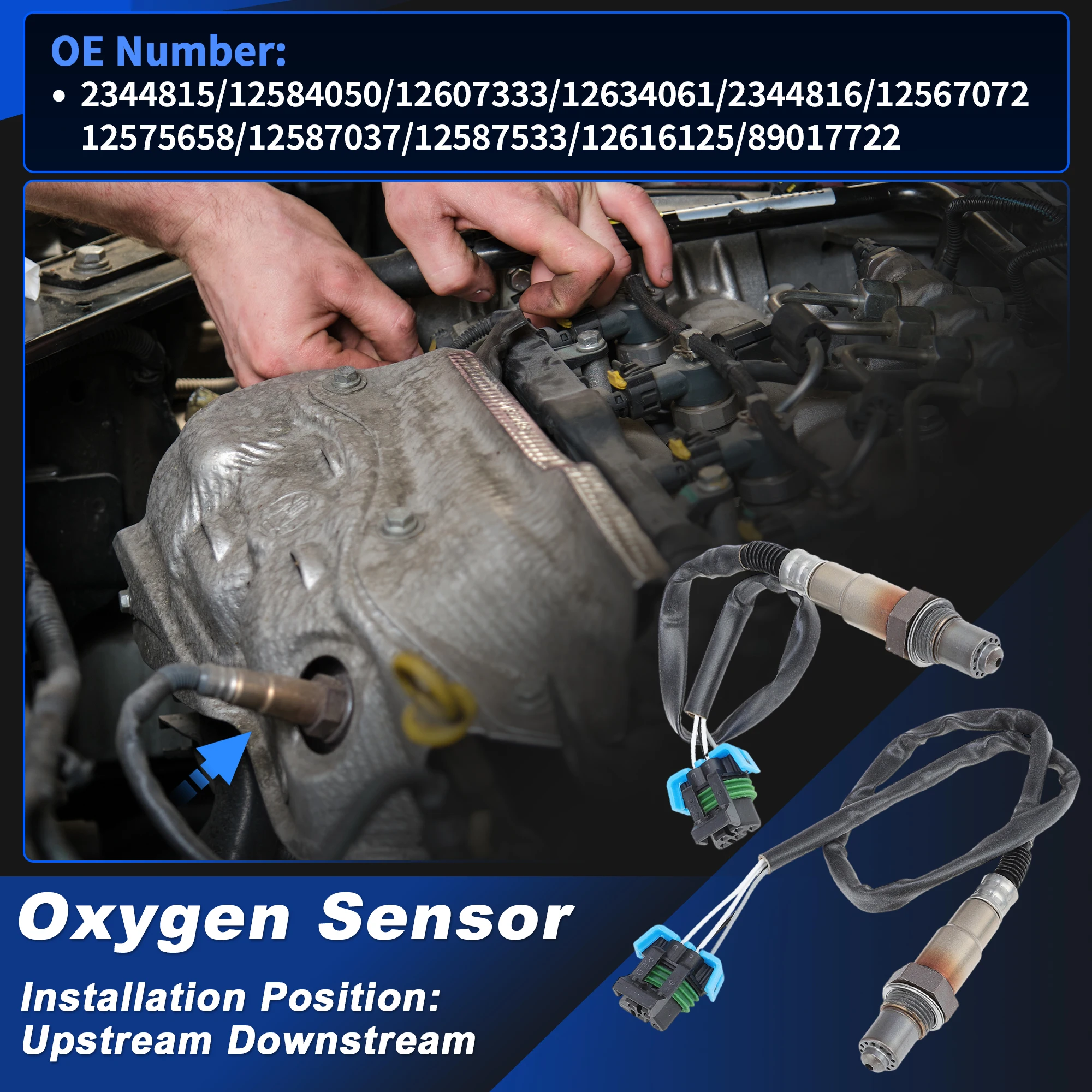 UXCELL Upstream Downstream Oxygen Sensor for Buick Enclave V6-3.6L 2009-2011 2pcs