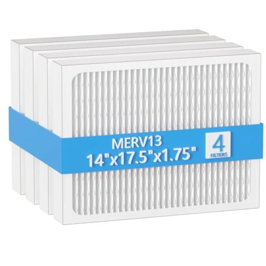 

Сменный фильтр для осушителя воздуха MERV 13, 14 x 17.5 x 1.75, совместимый с осушителями Honeywell DR90 и DR120, 50070171-002, 4 шт.