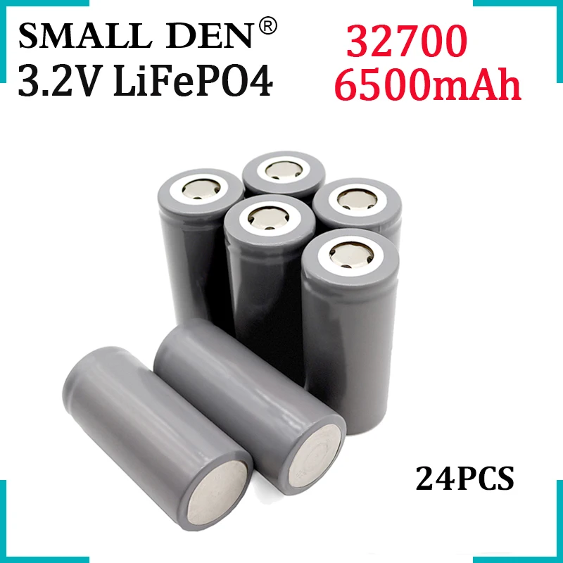 

24PCS NEW 32700 3.2V 6500mAh LiFePO4 Rechargeable battery 35A continuou discharge 55A High power DIY solar Electric tool Sprayer