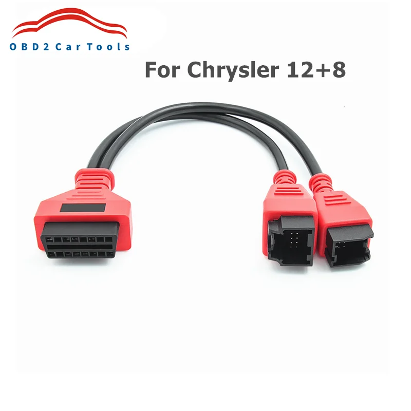 Suitable For Chrysler 12+8 Pin OBD Cable For FCA Programmi ng Conector For Autel MS908P MS906 DS808