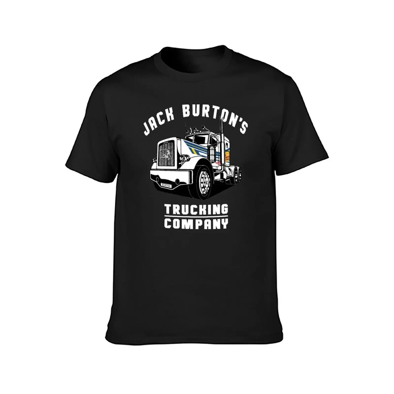 Jack Burtons Trucking Company Black T-Shirt tees sports fans mens graphic t-shirts anime