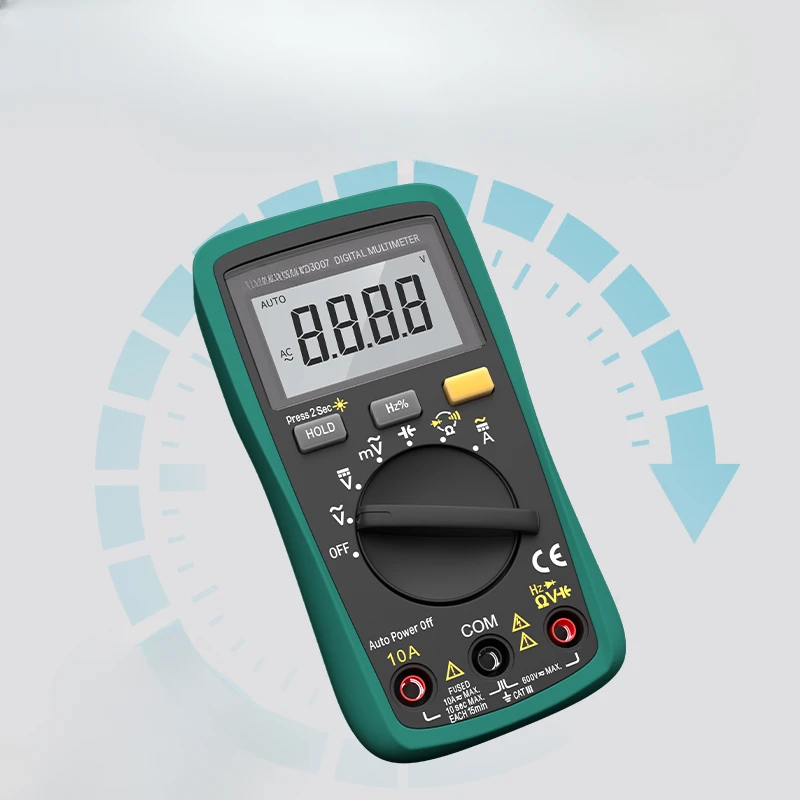 Multimeter digital high-precision energy electrician special capacity anti-burn automatic range