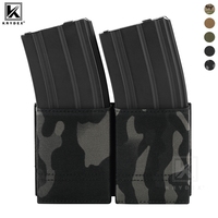 KRYDEX Tactical 556 Double Magazine Pouch Open Top MOLLE Mag Pouch Holder Remove Kydex Insert Clip For M4 M16 Hunting Accessory