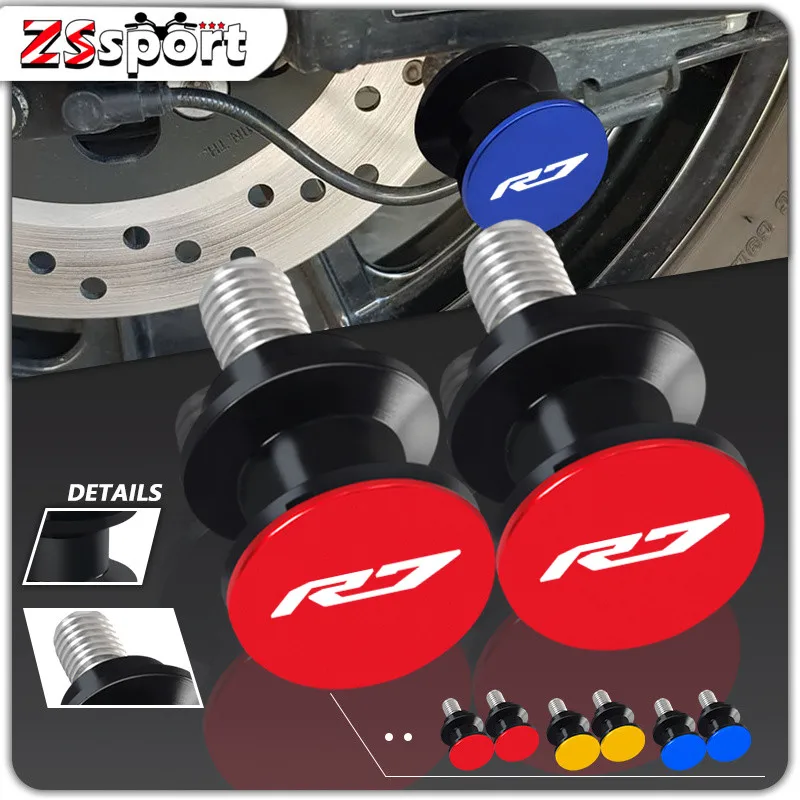 

Motorcycle Accessories CNC Swingarm Spools Rear Stand Screws Sliders For YAMAHA YZF-R7 YZFR7 2021 2022 2023 yzf r7