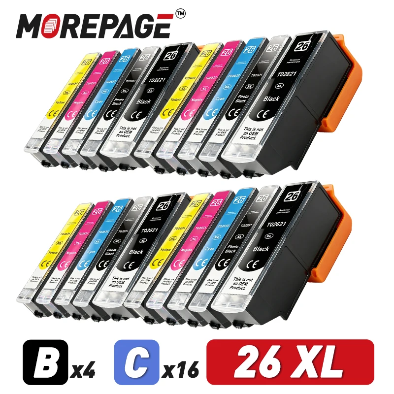 Compatible T2621 T2631 - T2634 Ink Cartridge for EPSON XP 520 600 605 610 615 620 625 700 710 720 800 810 820 Printer